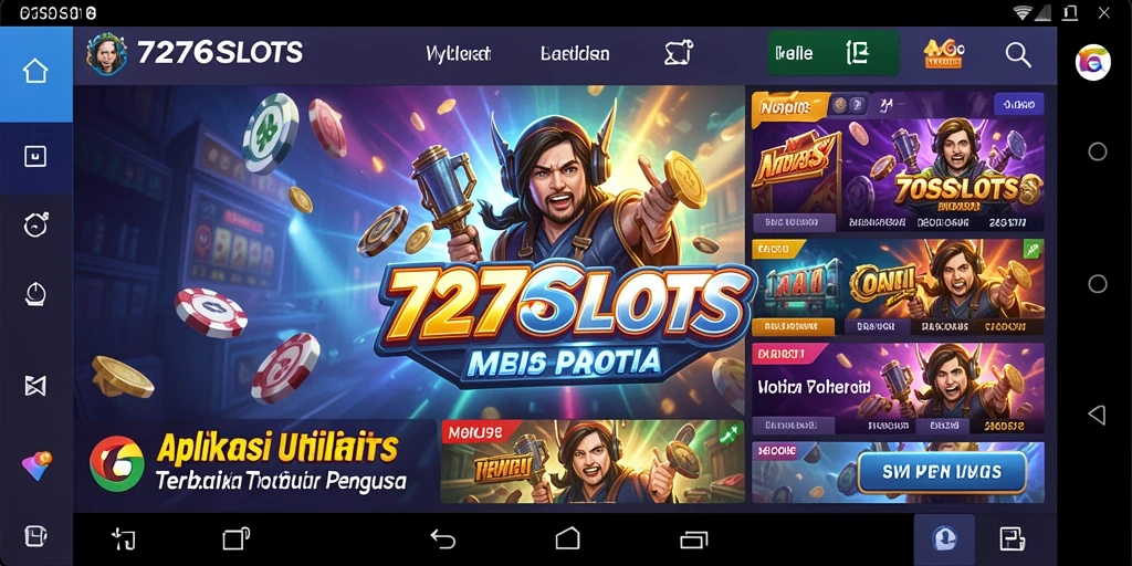 Tampilan antarmuka aplikasi utilitas 7276SLOTS yang intuitif dan menarik.