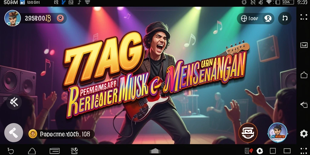 Tangkapan layar gameplay menampilkan pengalaman bermain musik yang seru.