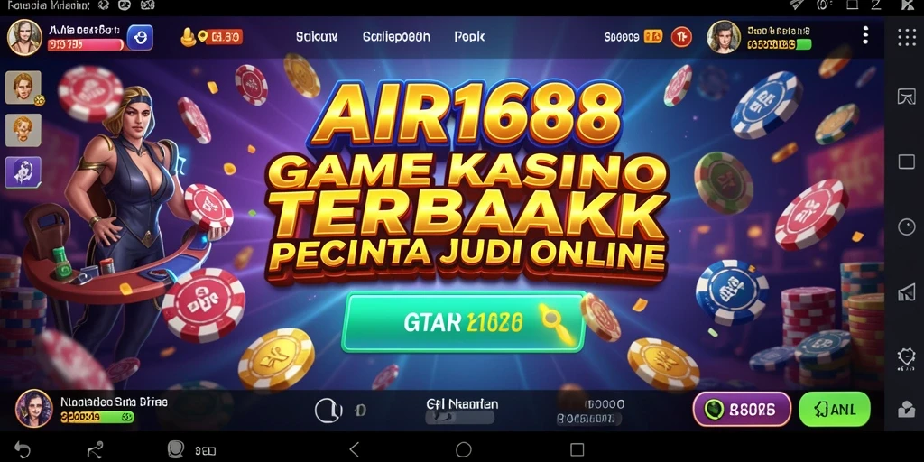Tangkapan layar utama AIR168 menampilkan gameplay seru permainan Kasino.