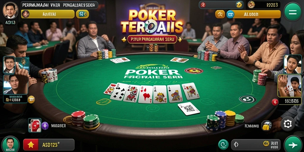 Gameplay seru dengan berbagai mode poker yang menarik.