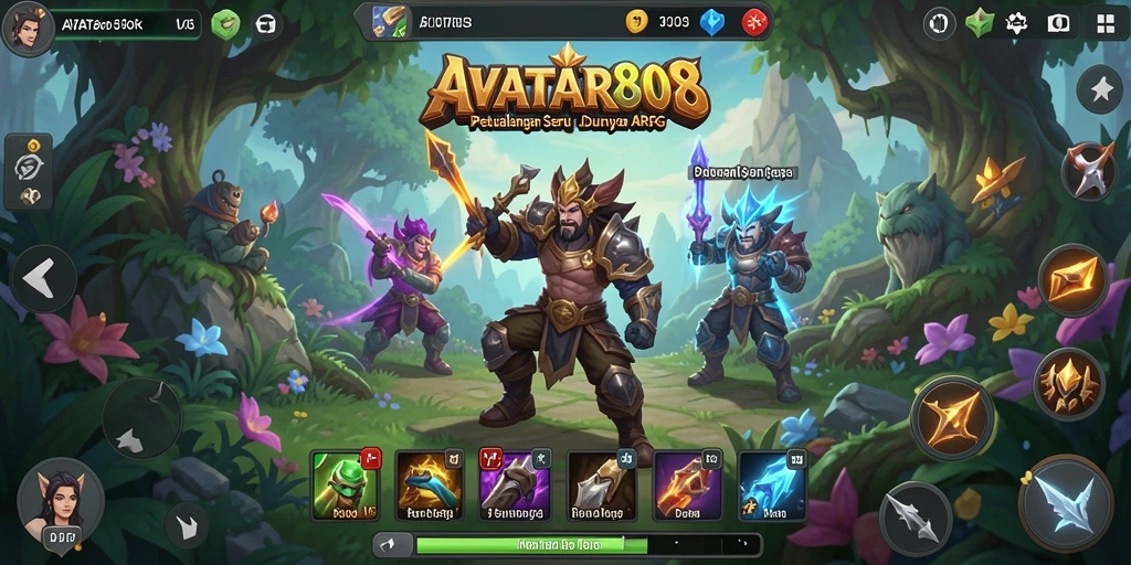 Tangkapan layar menampilkan aksi pertarungan seru dalam <strong>AVATAR808</strong>.