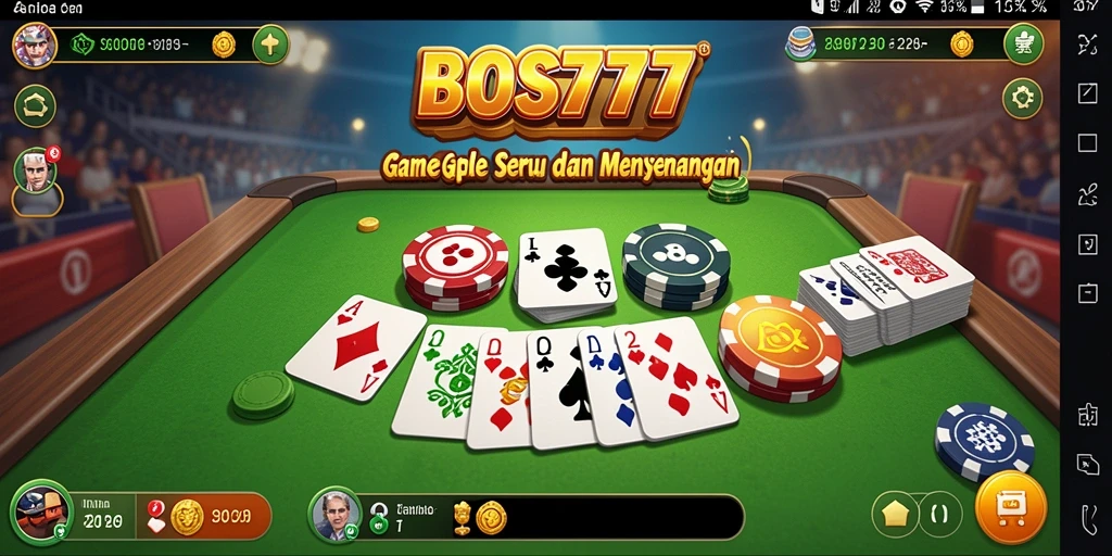 Tampilan gameplay seru dari <strong>BOS777</strong> yang menampilkan strategi Gaple.