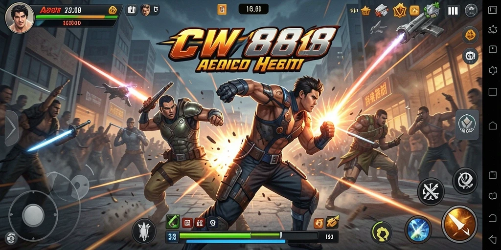 Screenshot spektakuler dari gameplay seru CW8888.