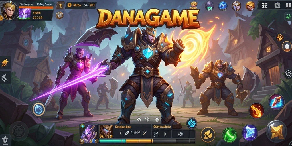 Tampilan gameplay yang intens dan menarik di DANAGAME.