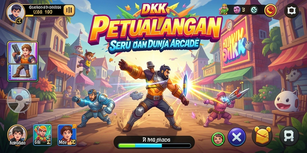 Gameplay DKK yang seru dan penuh tantangan di setiap level.