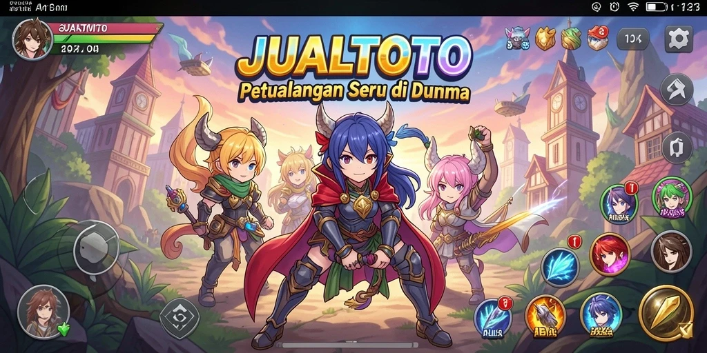 Gameplay seru JUALTOTO dengan karakter Anime favorit.