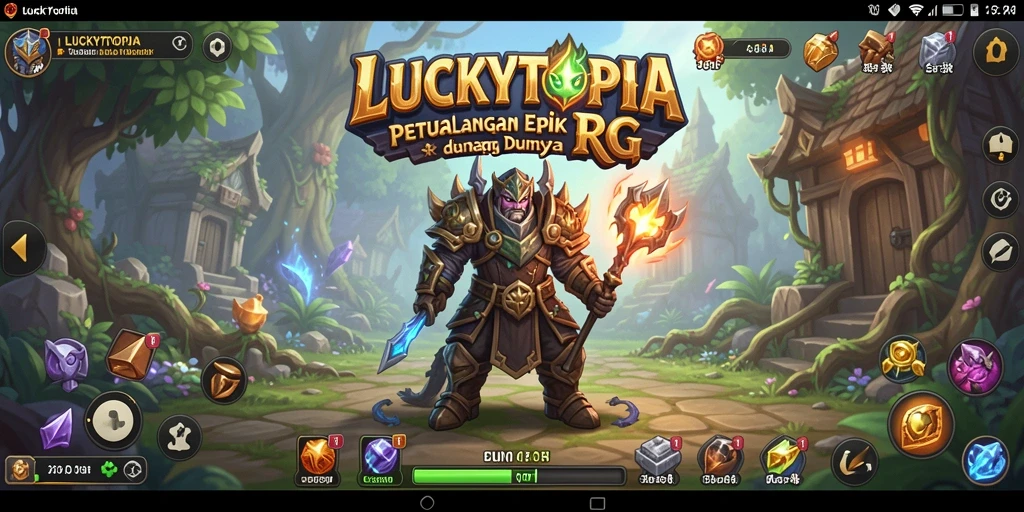 Screenshot gameplay LUCKYTOPIA yang memikat dan mendebarkan.