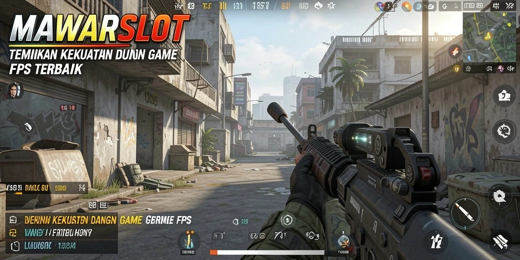 Screenshoot gameplay intens di <strong>MAWARSLOT</strong> yang menggambarkan aksi tembak-menembak.