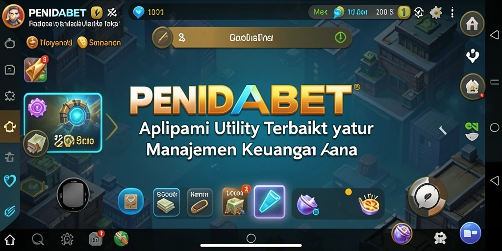 Tampilan antarmuka pengguna aplikasi PENIDABET yang sederhana dan informatif.