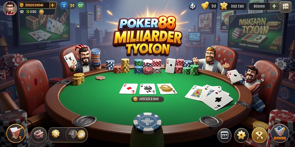 Tampilan gameplay POKER88 yang menarik dan menawan.