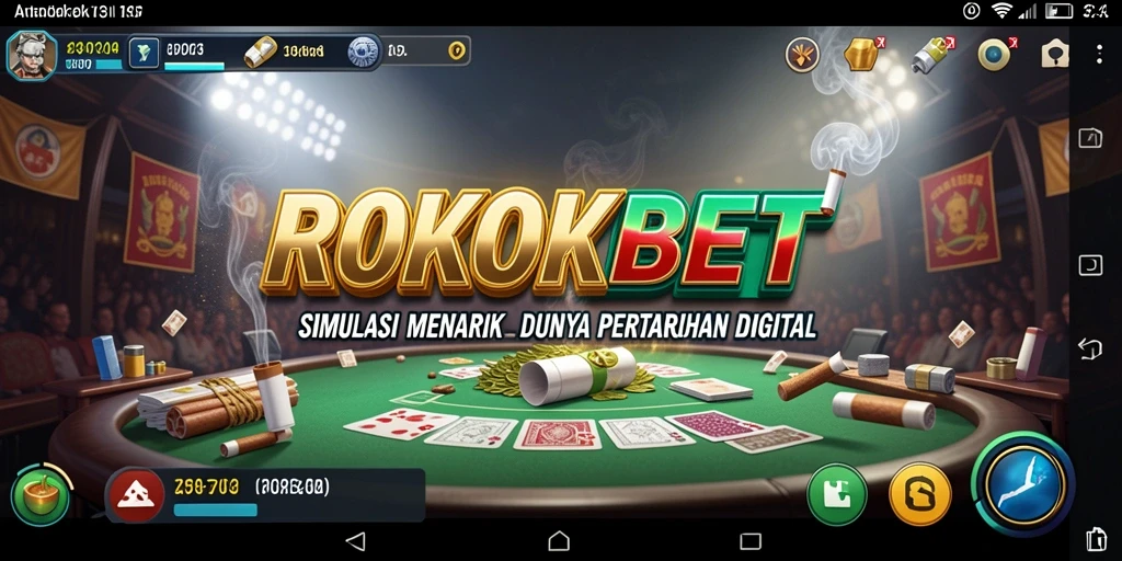 Tampilan gameplay ROKOKBET yang realistis dan interaktif.