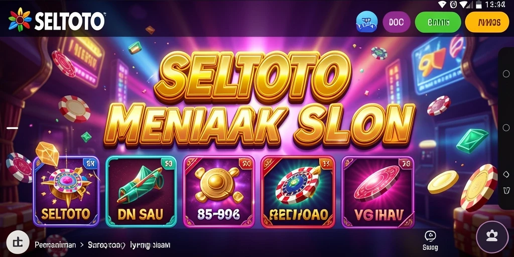 Tampilan gameplay Slot di SELTOTO yang penuh warna dan menarik.