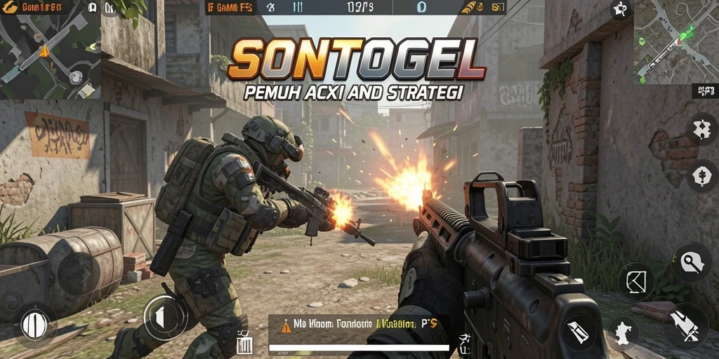 Gameplay intens dari SONTOGEL menampilkan pertempuran seru di setiap sudut.