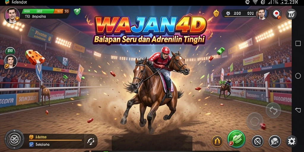 Tangkapan layar utama gameplay WAJAN4D yang mendebarkan.