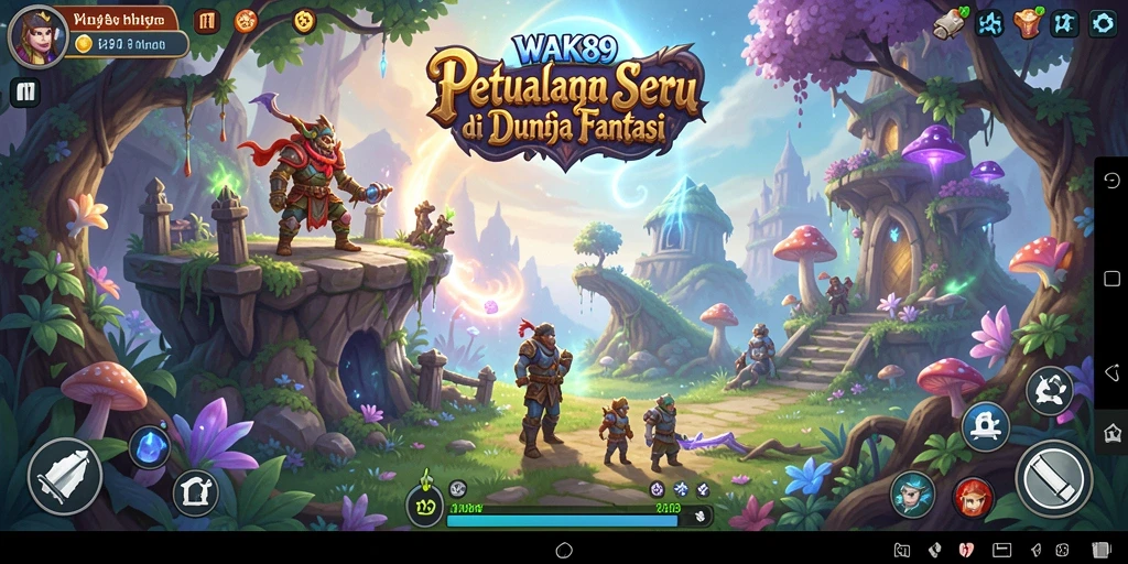 Tampilan gameplay WAK89 yang penuh aksi dan petualangan.